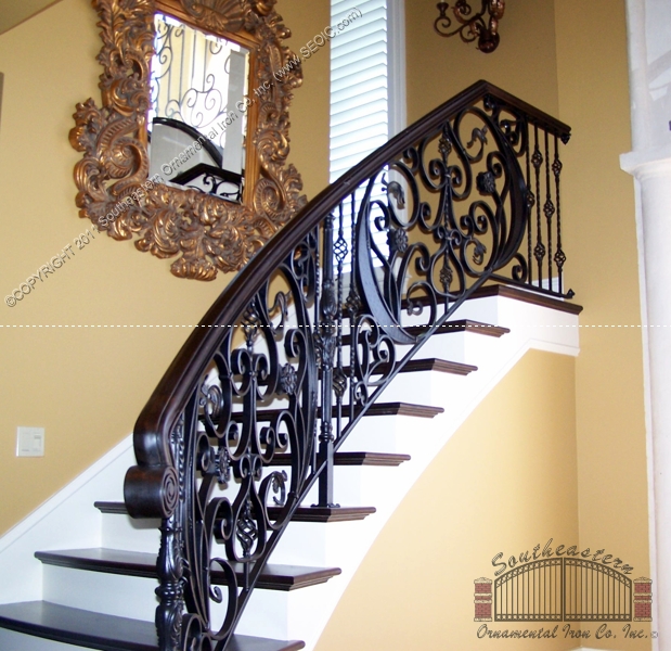 Wrought Iron Stair Railing