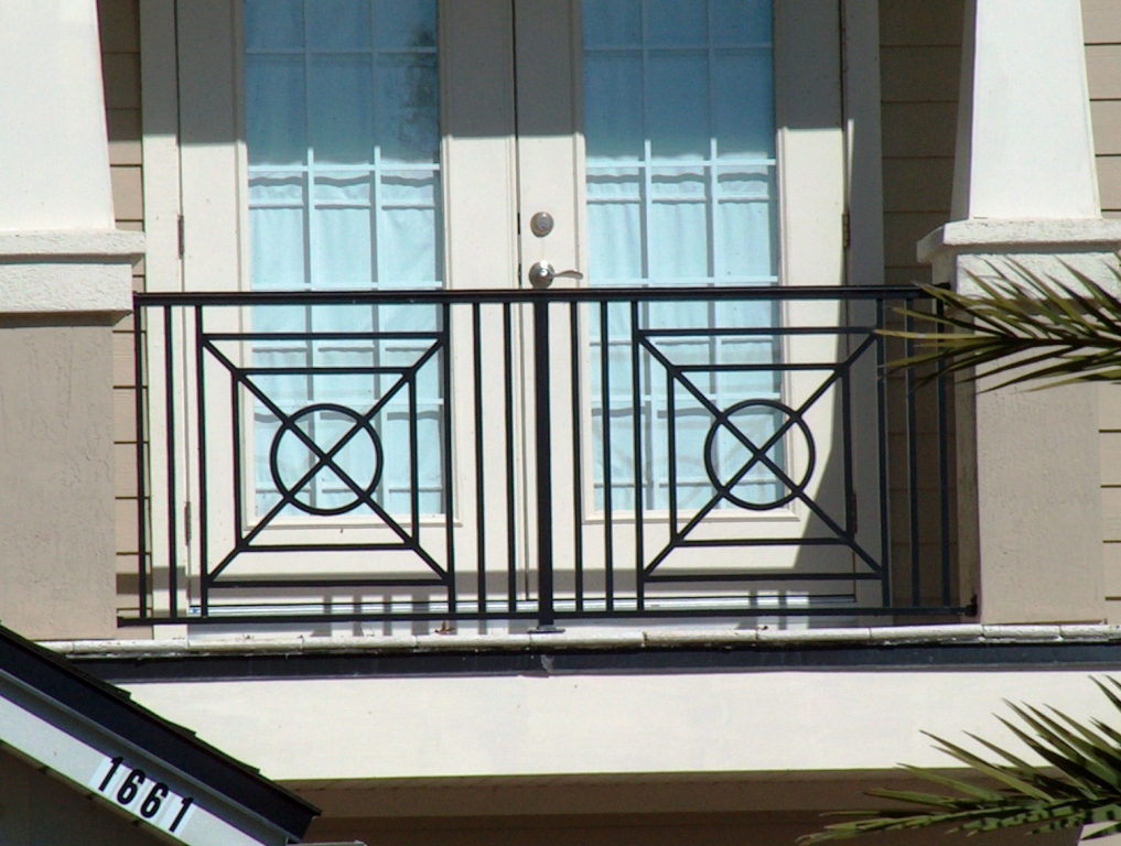 Custom Aluminum and Wrought Iron Balcony or Deck Railing 2