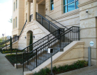 Commercial Aluminum Exterior Stair railing