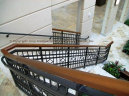 Grand Stair Railing with Diamond Pattern