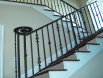 Wrought Iron Stair Rail Double Cathedral (#SR-58)