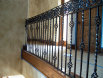 Wrought Iron Stair Railing Double Basket Weave/Frieze (#SR-56)