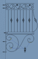 Southeastern Ornamental railing