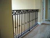 Interior Iron Railing W/Scroll and alt-Collars (#R-41)