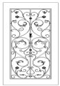 Wrought Iron Door Grille Designs(#DG-10)