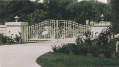 Custom Aluminum Driveway Gate-Heron Design (#VG-2)