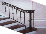 Railing w/ scroll frieze & basket balusters (#PR-15)