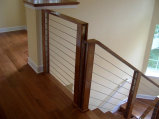 Stainless Steel Cable Rail with Wood Trim (#CR-2)