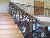 Wrought Iron Railing with Bronze Cap Rail